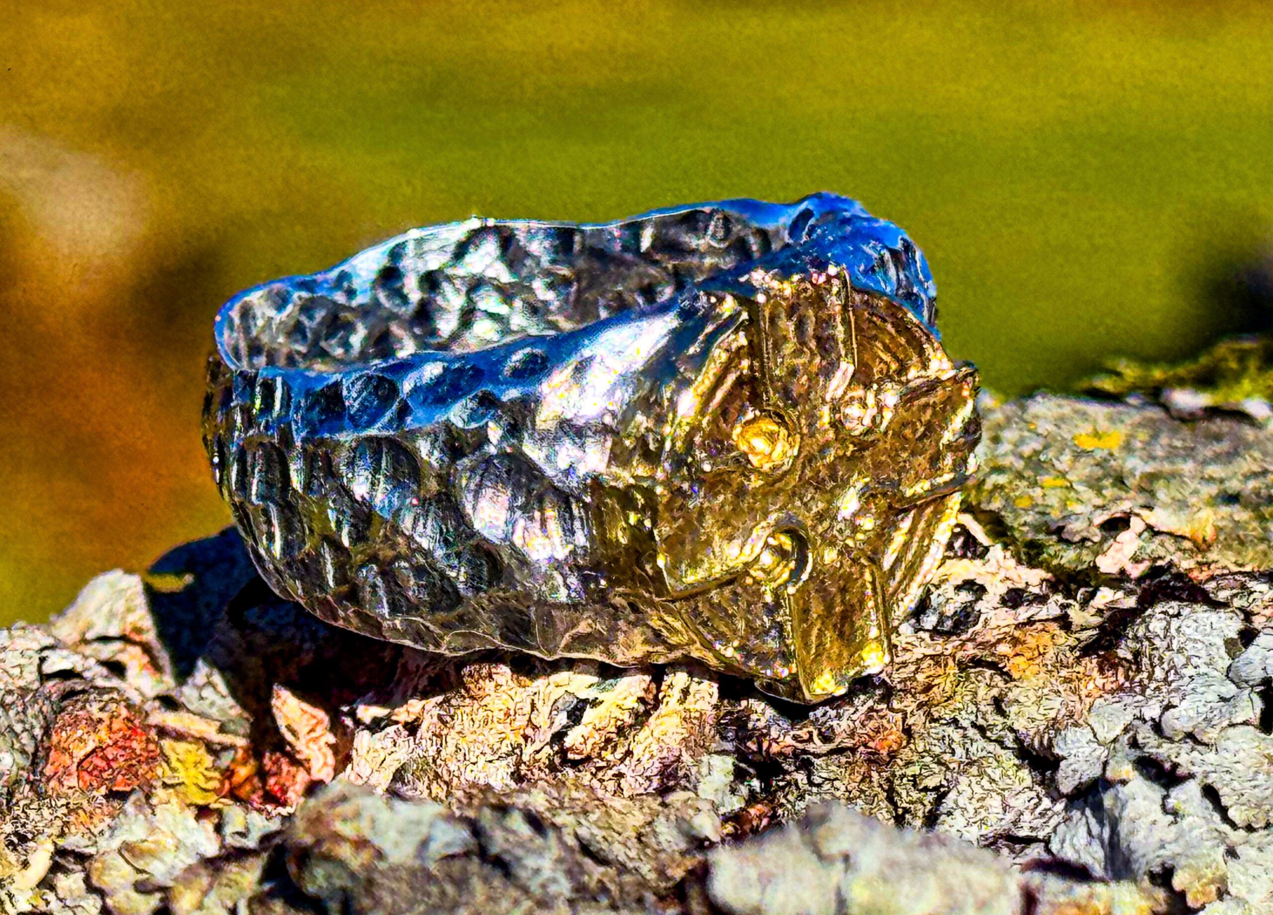 Sterling Silver & Brass Celtic Cross Ring - Image 2