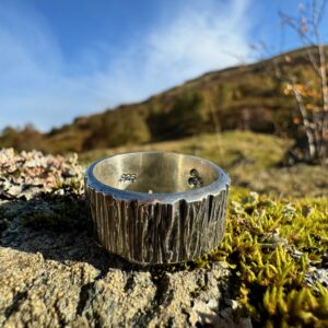 Sterling Silver Heavy Textured Ring