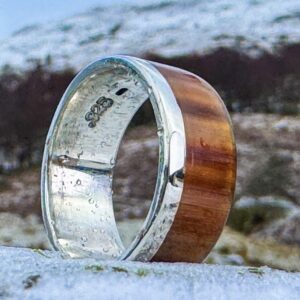 Highland Cow Horn & Sterling Silver Rings