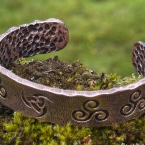 Heavy Celtic Copper Cuff Bangle