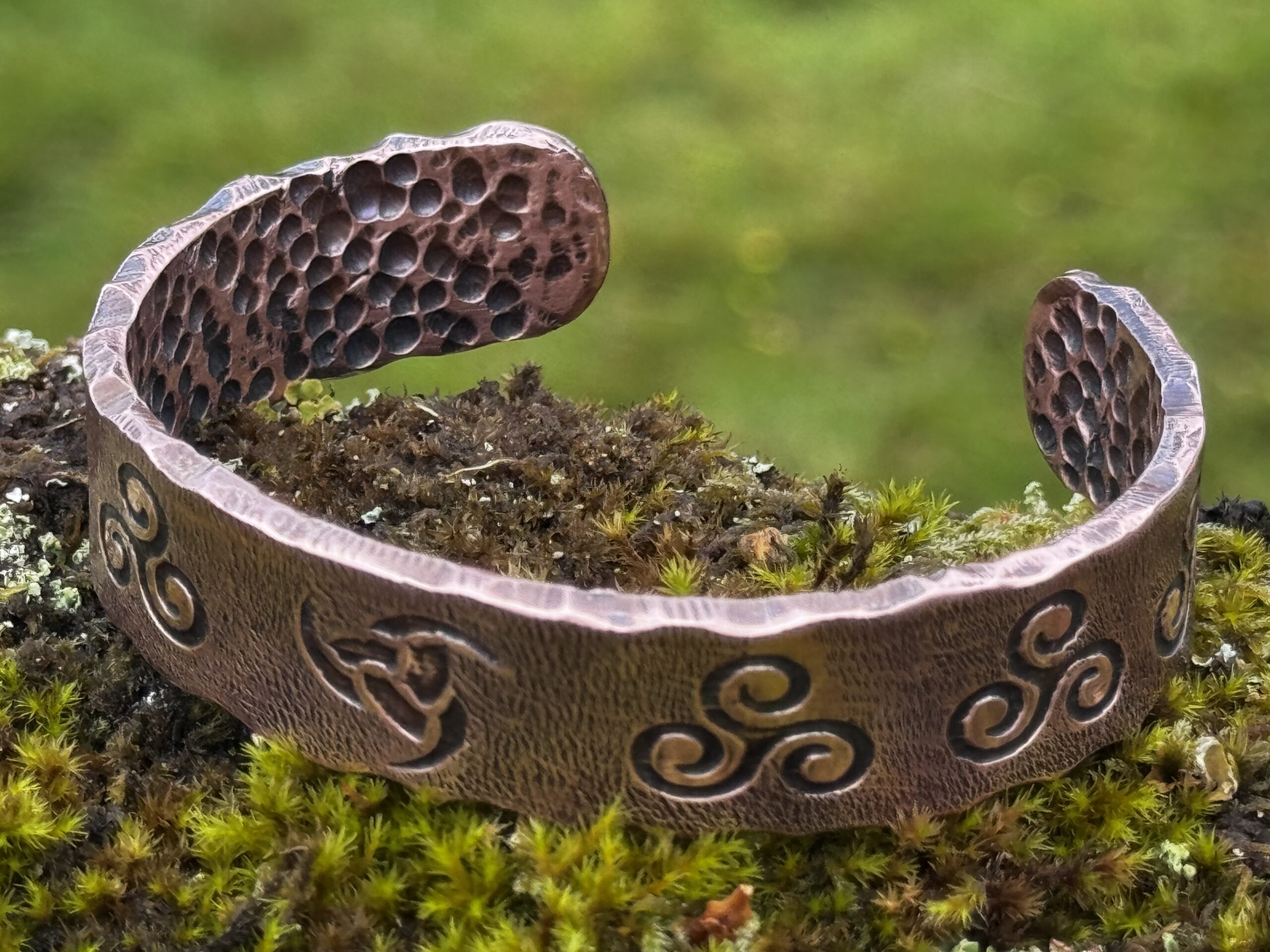 Heavy Celtic Copper Cuff Bangle