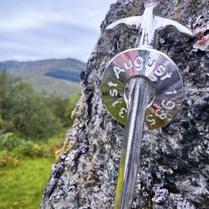 Personalised Silver Kilt Pin
