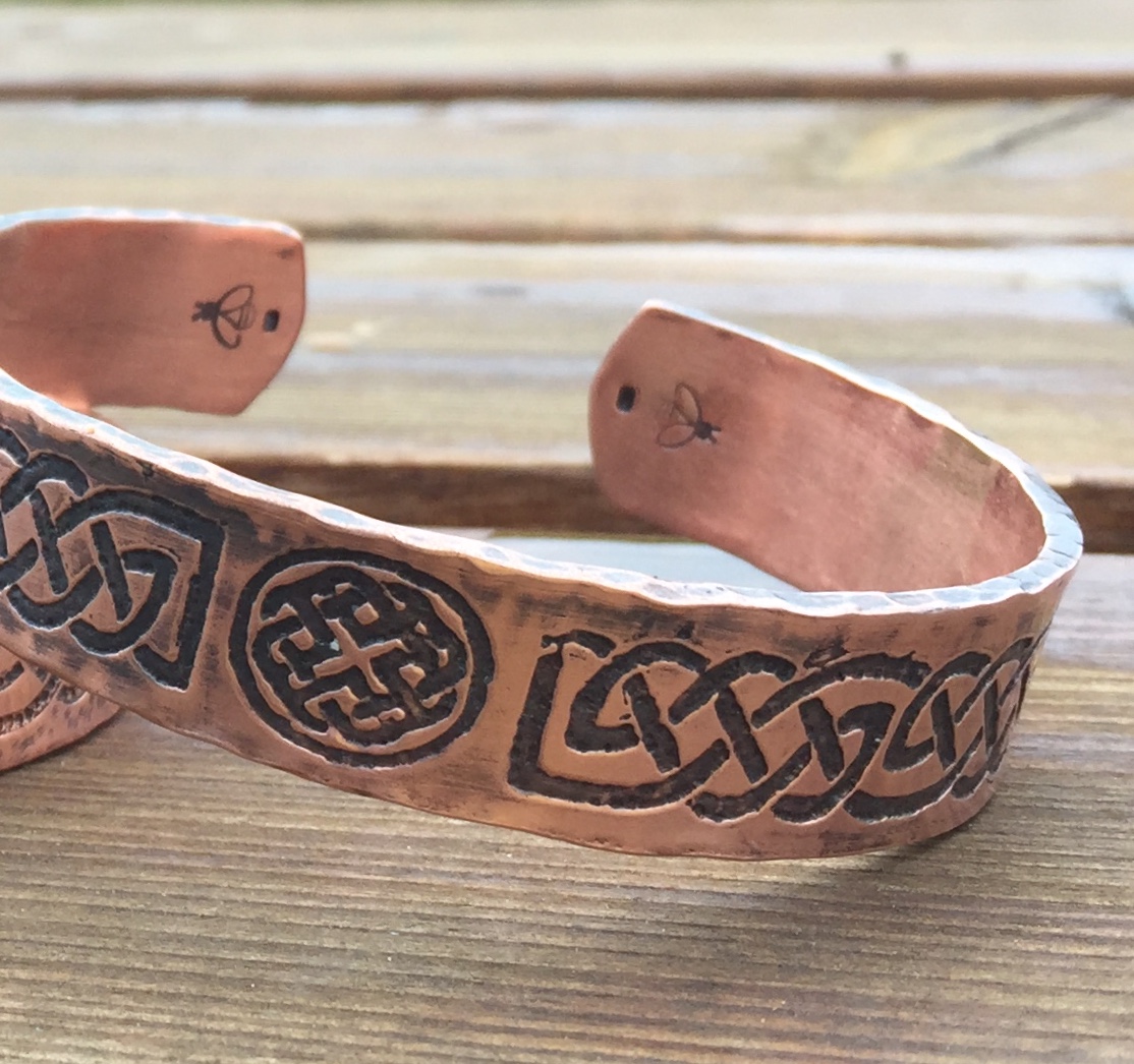 Celtic Copper Cuff Bangle