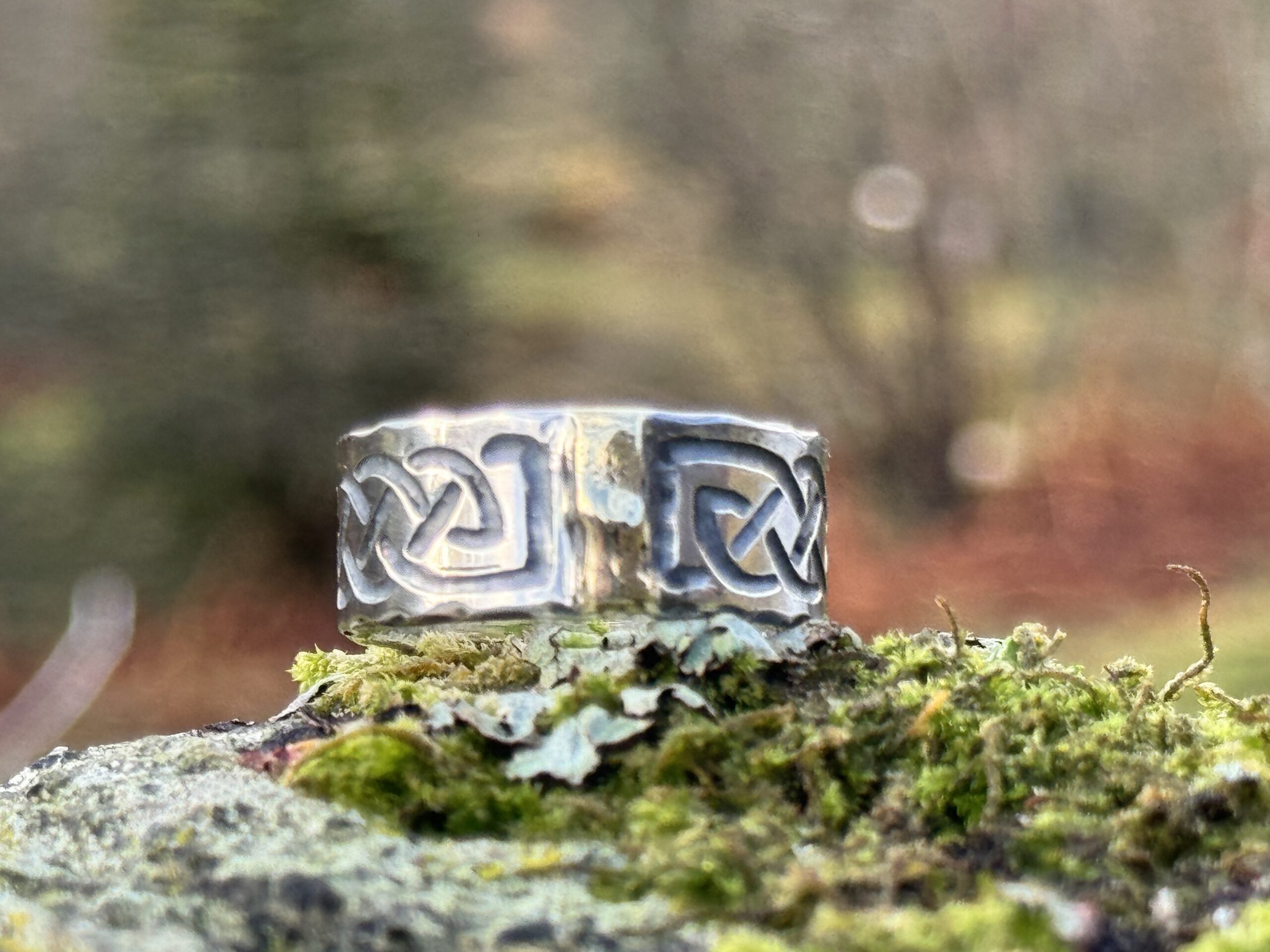Rustic Celtic Silver Ring