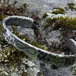 Silver Infinity Cuff Bangle